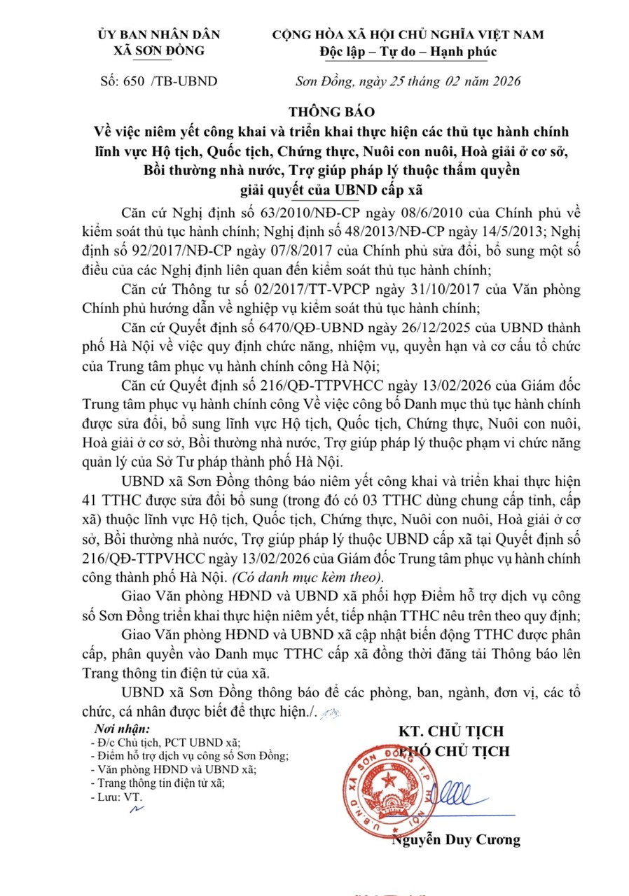 Công khai và triển khai thực hiện danh mục thủ tục hành lĩnh vực Hộ tịch, Quốc tịch, Chứng thực, Nuôi con nuôi, Hoà giải ở cơ sở, Bồi thường nhà nước, Trợ giúp pháp lý thuộc thẩm quyền giải quyết của UBND cấp xã- Ảnh 2.