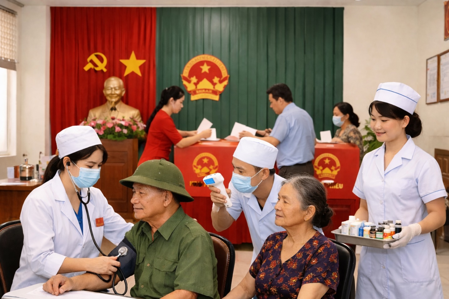 Hoài Đức chủ động bảo đảm công tác y tế phục vụ Ngày bầu cử- Ảnh 1.