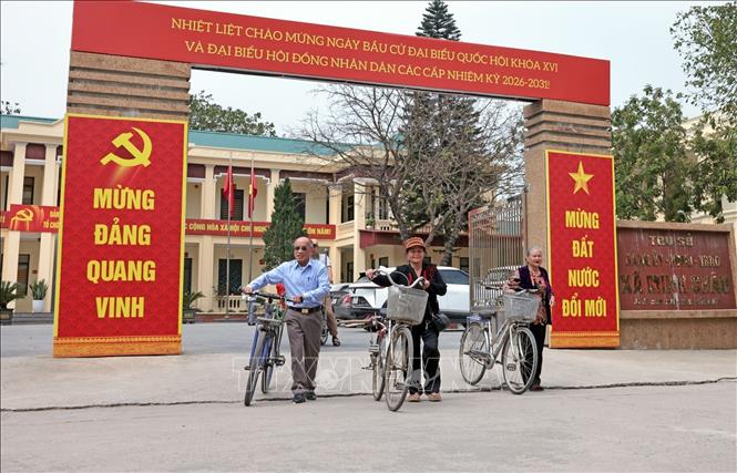 Minh Châu tập trung tuyên truyền trước ngày hội lớn- Ảnh 4.