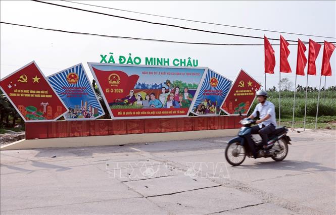 Minh Châu tập trung tuyên truyền trước ngày hội lớn- Ảnh 1.