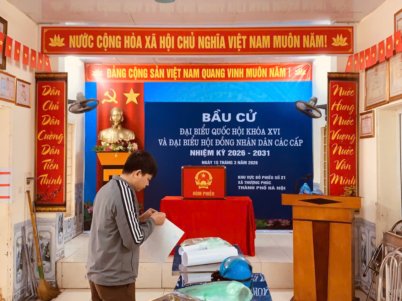 Thượng Phúc rộn ràng không khí tuyên truyền, sẵn sàng cho ngày bầu cử- Ảnh 7.