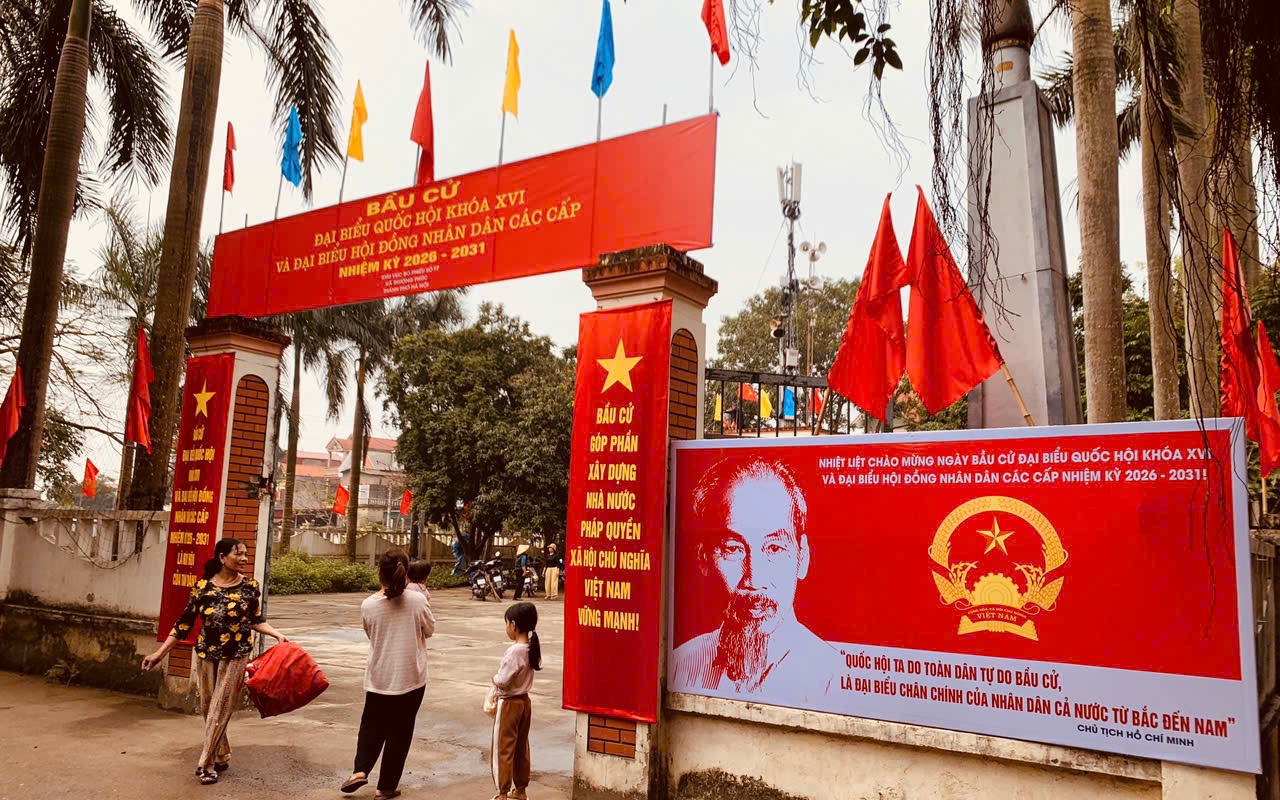 Thượng Phúc rộn ràng không khí tuyên truyền, sẵn sàng cho ngày bầu cử