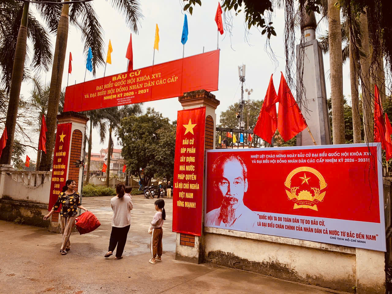 Thượng Phúc rộn ràng không khí tuyên truyền, sẵn sàng cho ngày bầu cử- Ảnh 1.