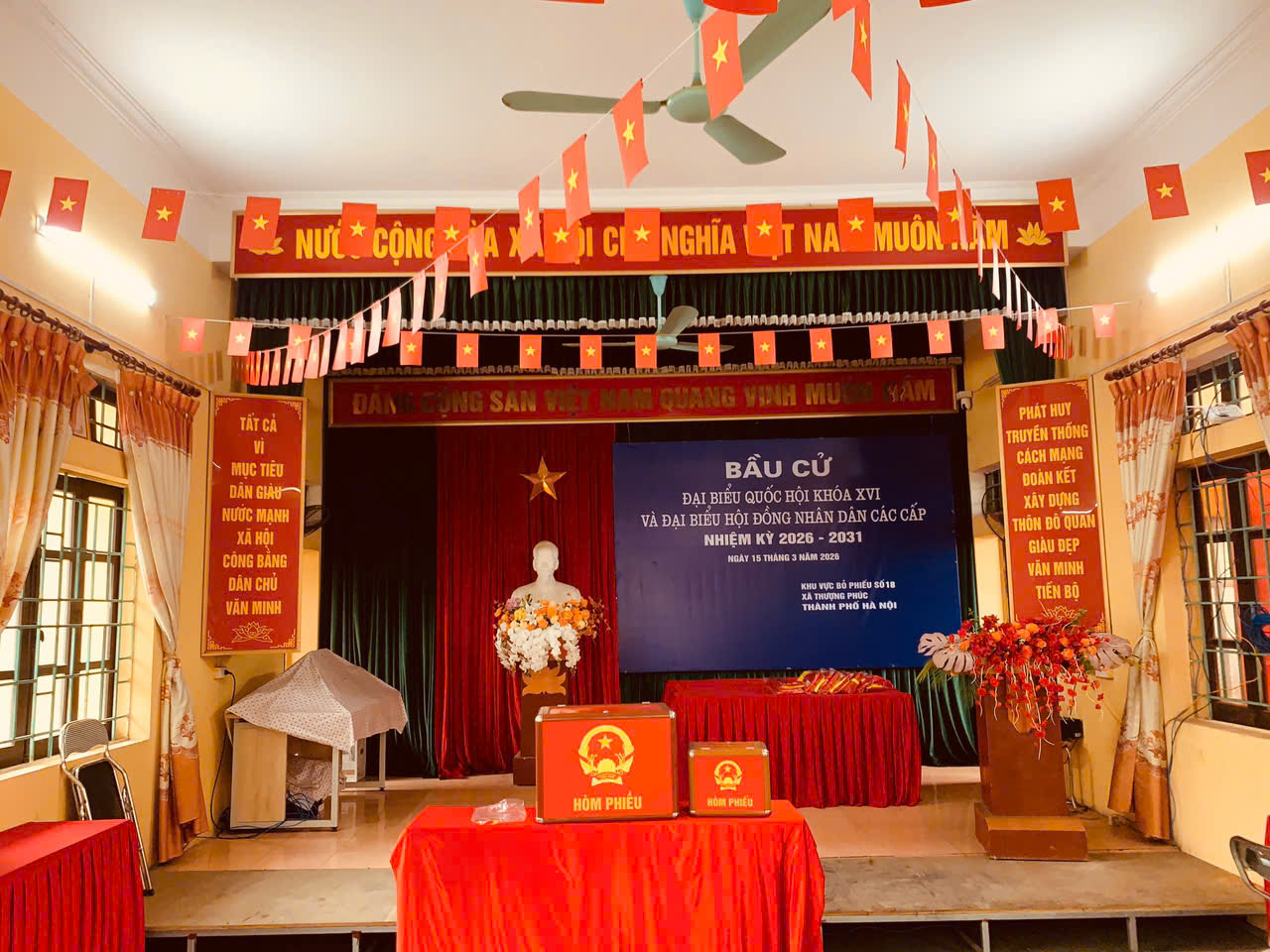 Thượng Phúc rộn ràng không khí tuyên truyền, sẵn sàng cho ngày bầu cử- Ảnh 2.