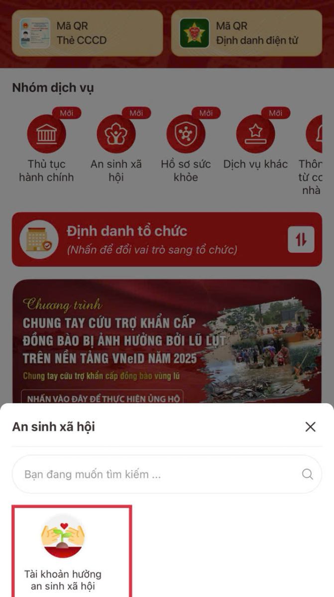 Hướng dẫn tích hợp tài khoản an sinh xã hội trên ứng dụng VNeID- Ảnh 4.