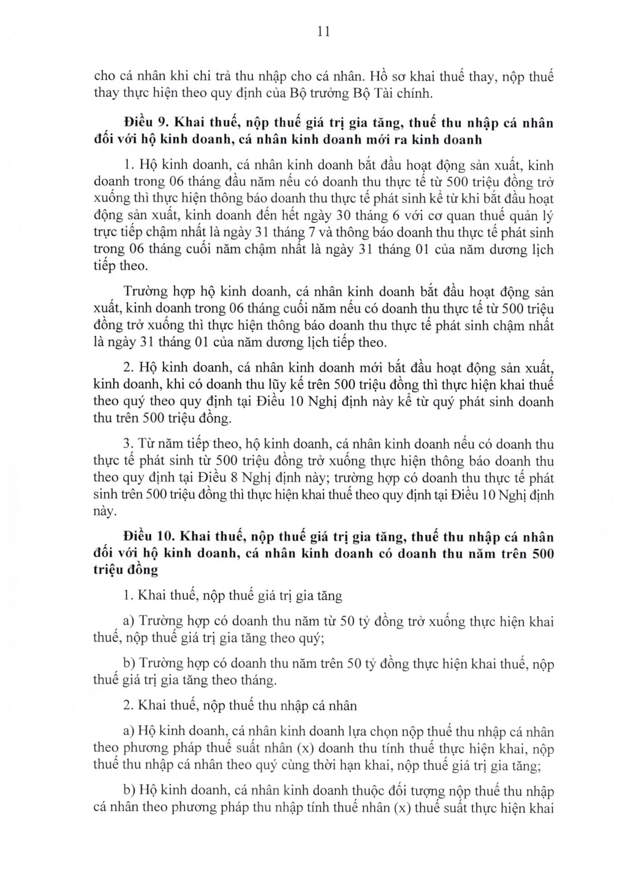 TOÀN VĂN: Nghị định 68/2026/NĐ-CP quy định chính sách thuế, quản lý thuế với hộ kinh doanh- Ảnh 11.