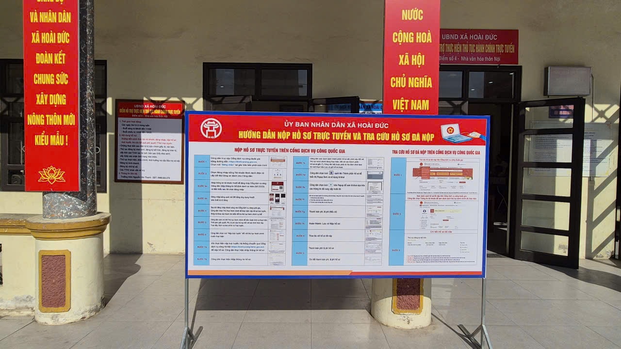 Xã Hoài Đức tăng tốc cải cách hành chính, vì người dân và doanh nghiệp