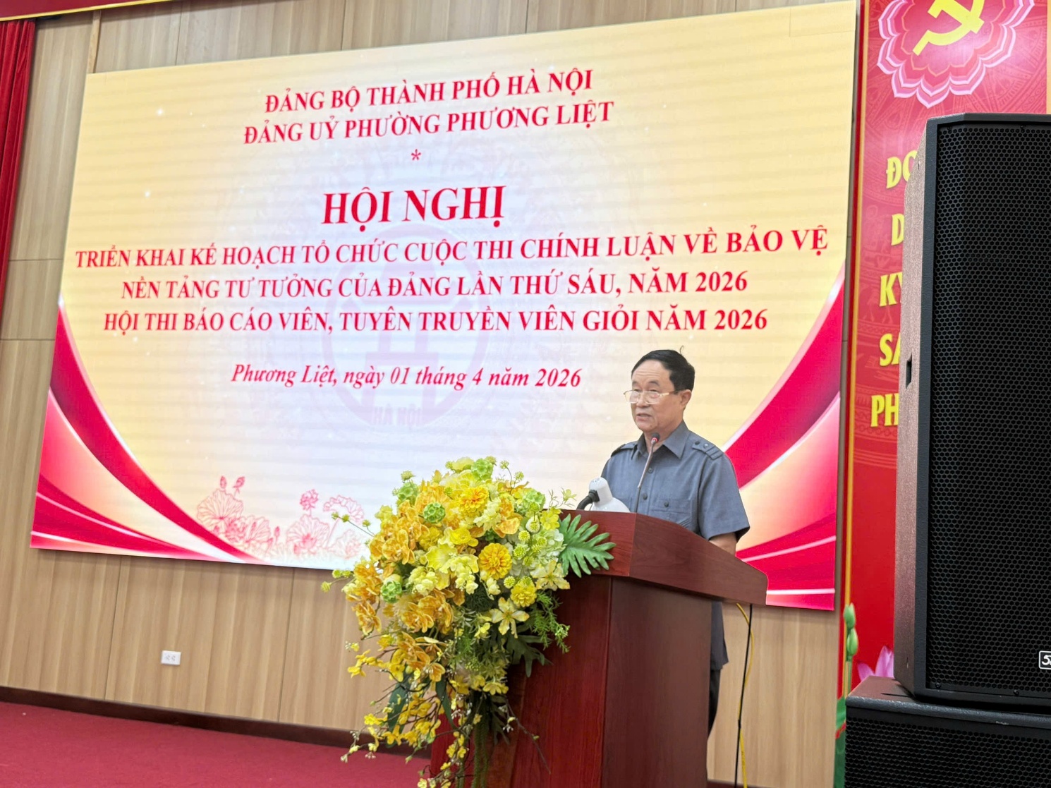 Đảng ủy phường Phương Liệt phát động Cuộc thi chính luận và Báo cáo viên giỏi năm 2026- Ảnh 4.