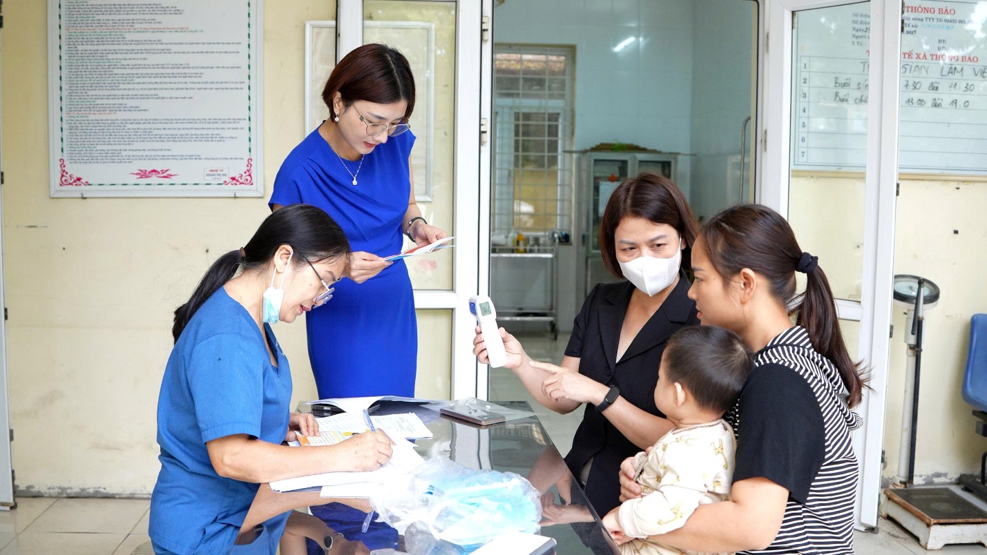 Trạm Y tế xã Hoài Đức triển khai đợt tiêm chủng mở rộng cho trẻ em trên toàn địa bàn- Ảnh 1.