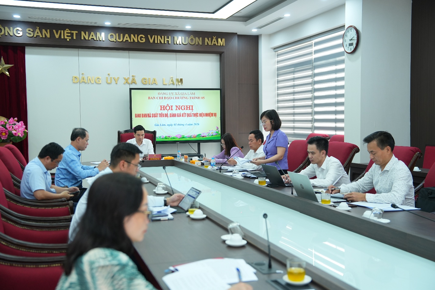 BCĐ CHƯƠNG TRÌNH 05 ĐẢNG ỦY XÃ GIA LÂM GIAO BAN, ĐÁNH GIÁ KẾT QUẢ THỰC HIỆN NHIỆM VỤ QUÝ I/2026- Ảnh 1.