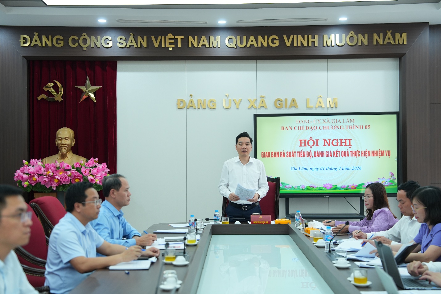 BCĐ CHƯƠNG TRÌNH 05 ĐẢNG ỦY XÃ GIA LÂM GIAO BAN, ĐÁNH GIÁ KẾT QUẢ THỰC HIỆN NHIỆM VỤ QUÝ I/2026- Ảnh 4.