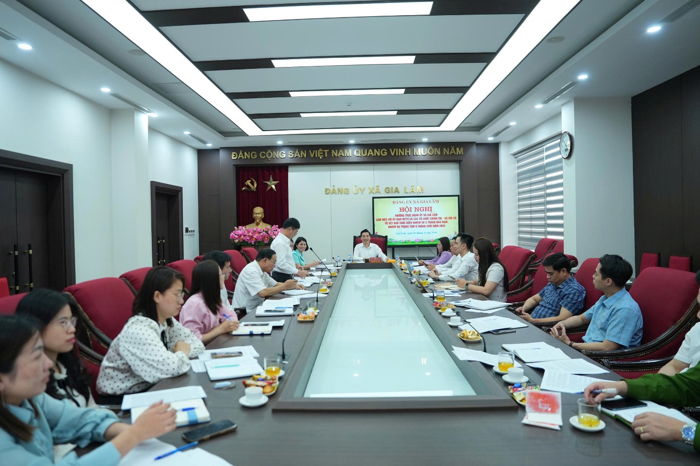 Thường trực Đảng ủy xã làm việc với Ủy ban MTTQ và các tổ chức chính trị - xã hội- Ảnh 1.