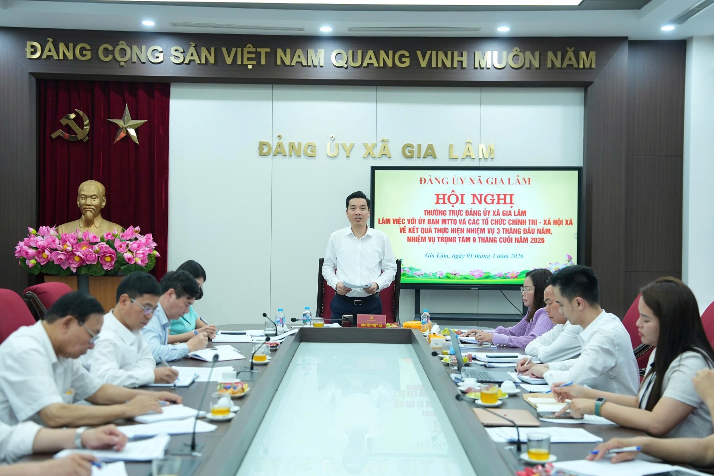 Thường trực Đảng ủy xã làm việc với Ủy ban MTTQ và các tổ chức chính trị - xã hội- Ảnh 5.