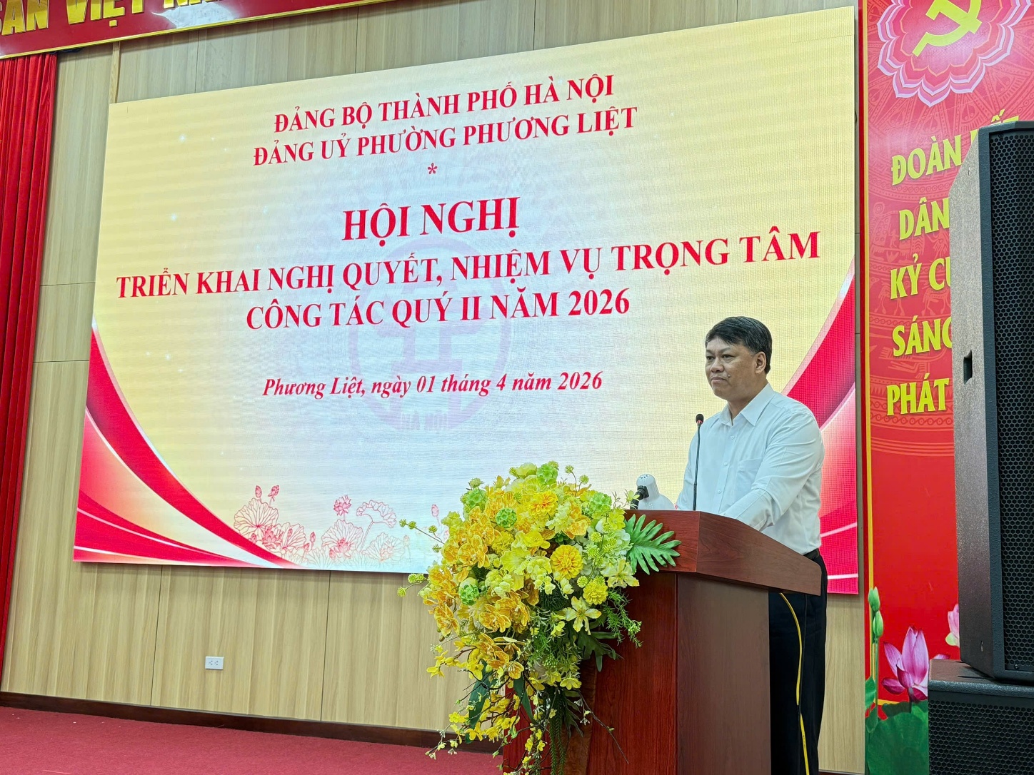 Đảng ủy phường Phương Liệt tổ chức Hội nghị quán triệt nghị quyết và nhiệm vụ trọng tâm quý II/2026- Ảnh 3.