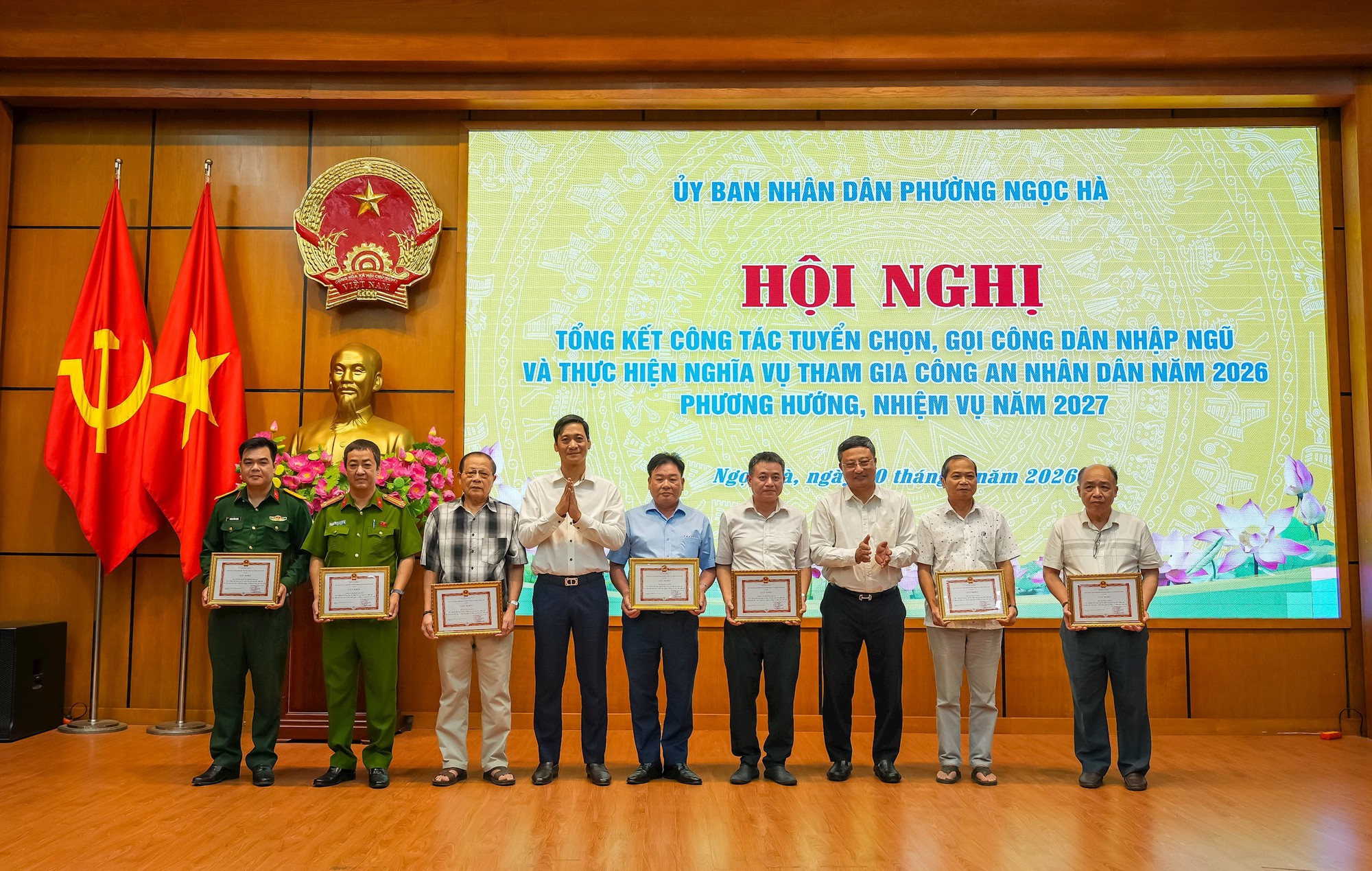 Phường Ngọc Hà tổng kết công tác tuyển, gọi công dân nhập ngũ năm 2026- Ảnh 2.