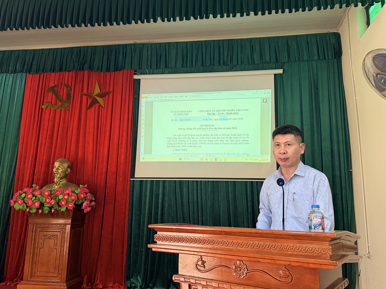 XÃ TRẦN PHÚ TỔ CHỨC TẬP HUẤN KIẾN THỨC PHÒNG, CHỐNG BỆNH SỐT XUẤT HUYẾT NĂM 2026- Ảnh 2.