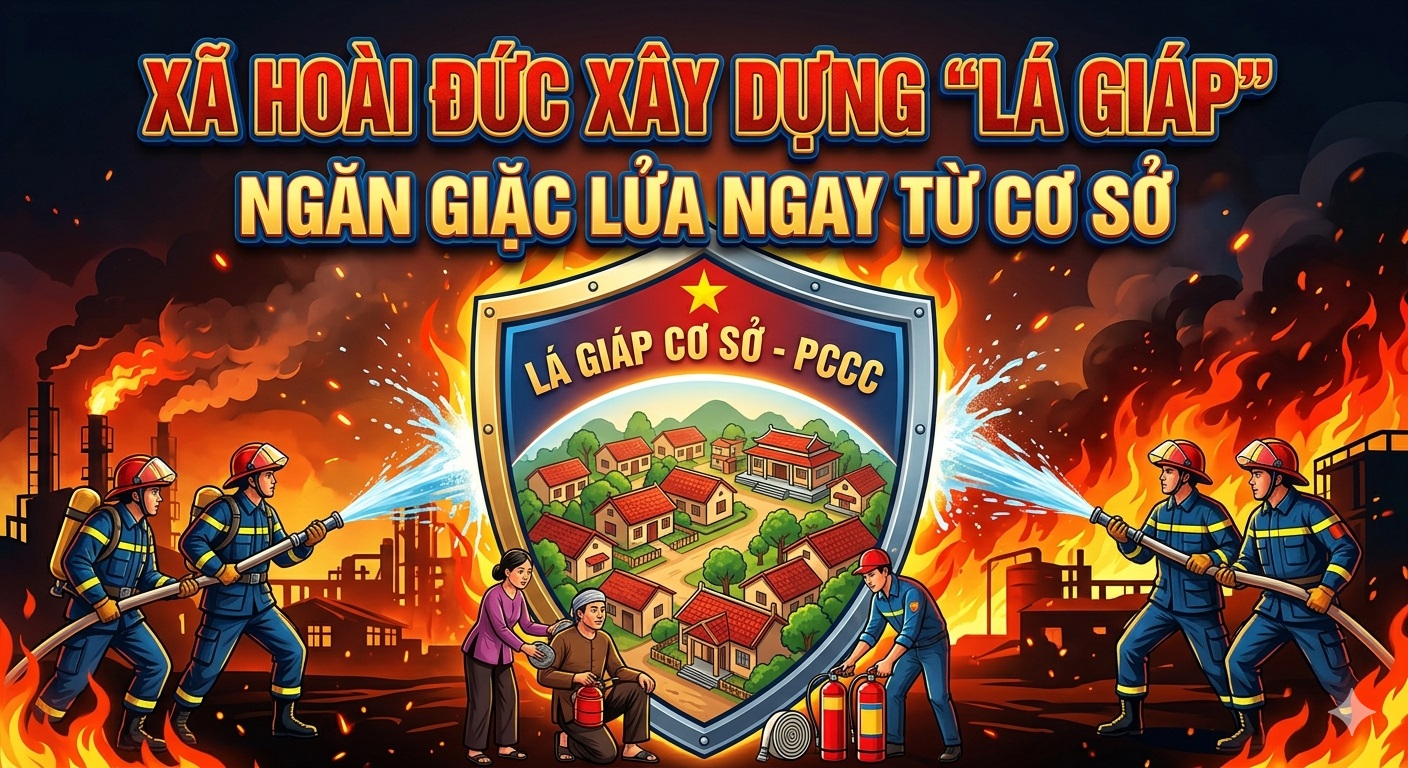 Xã Hoài Đức xây dựng “lá giáp” ngăn giặc lửa ngay từ cơ sở- Ảnh 1.