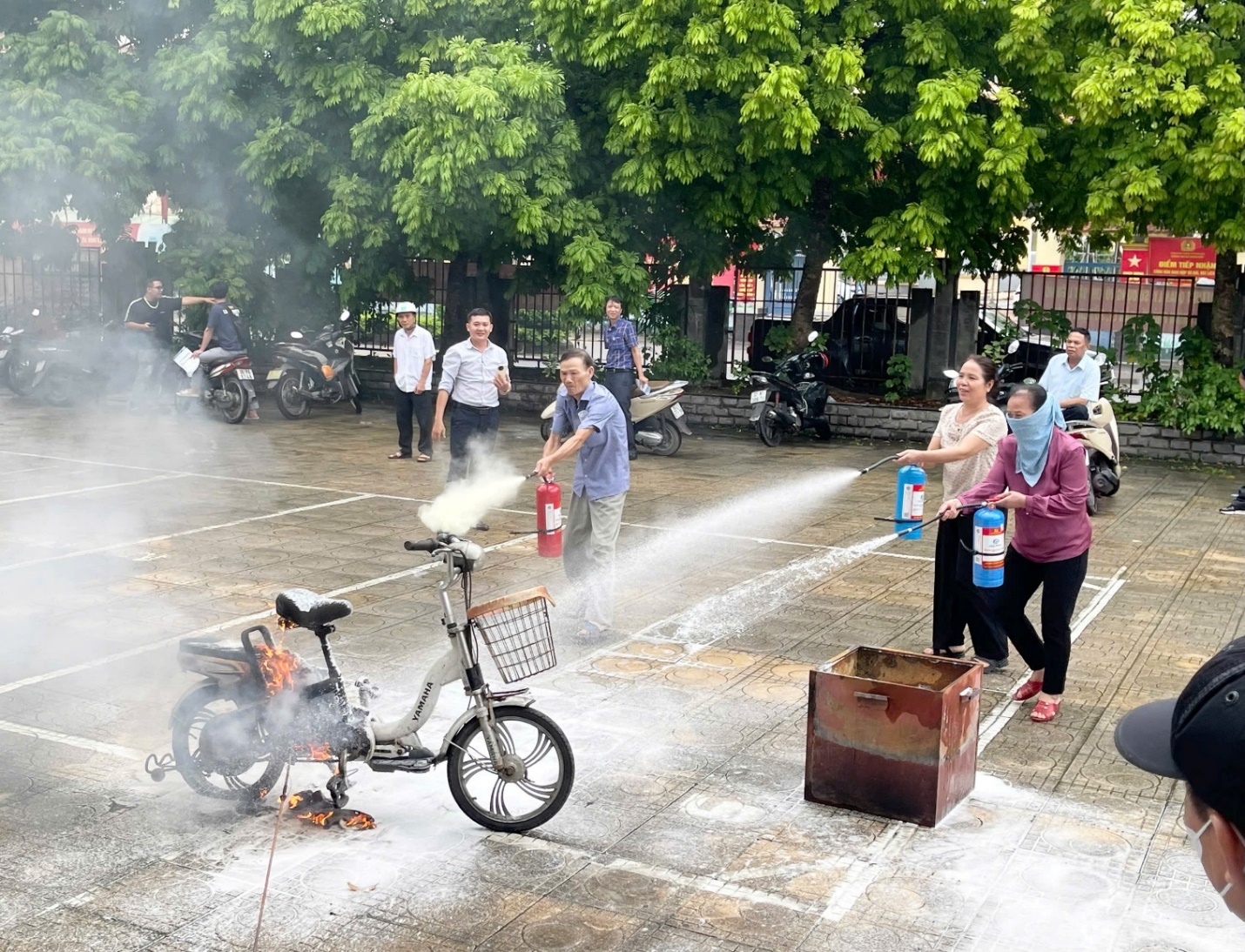 UBND xã Hoài Đức tổ chức tuyên truyền kỹ năng phòng cháy chữa cháy và cứu  nạn cứu hộ năm 2025