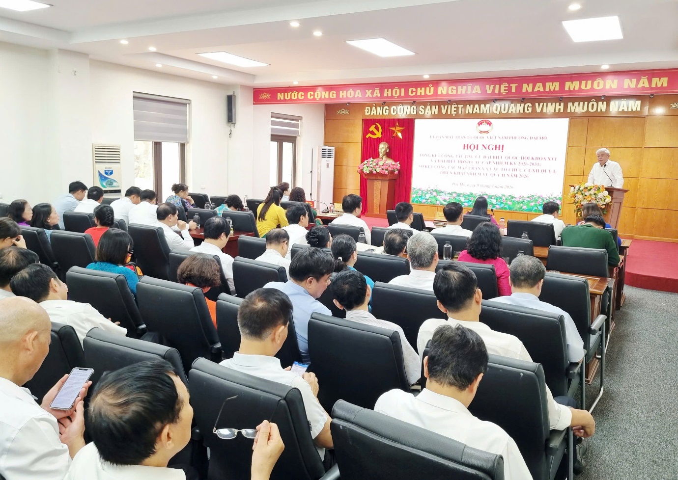 Mặt trận tổ quốc phường Đại Mỗ tổng kết công tác bầu cử và sơ kết công tác quý I, triển khai nhiệm vụ quý II năm 2026- Ảnh 1.