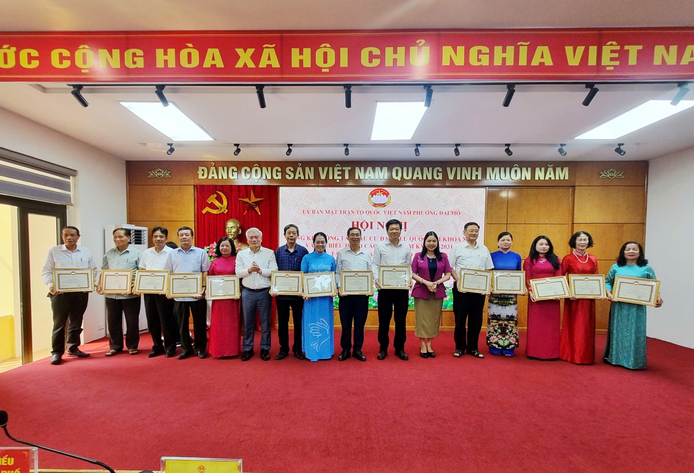 Mặt trận tổ quốc phường Đại Mỗ tổng kết công tác bầu cử và sơ kết công tác quý I, triển khai nhiệm vụ quý II năm 2026- Ảnh 5.