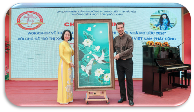 Chương trình workshop vẽ tranh hưởng ứng cuộc thi “Ngôi nhà mơ ước 2026” với chủ đề “đô thị xanh hạnh phúc” do tạp chí trẻ em Việt Nam phát động- Ảnh 12.