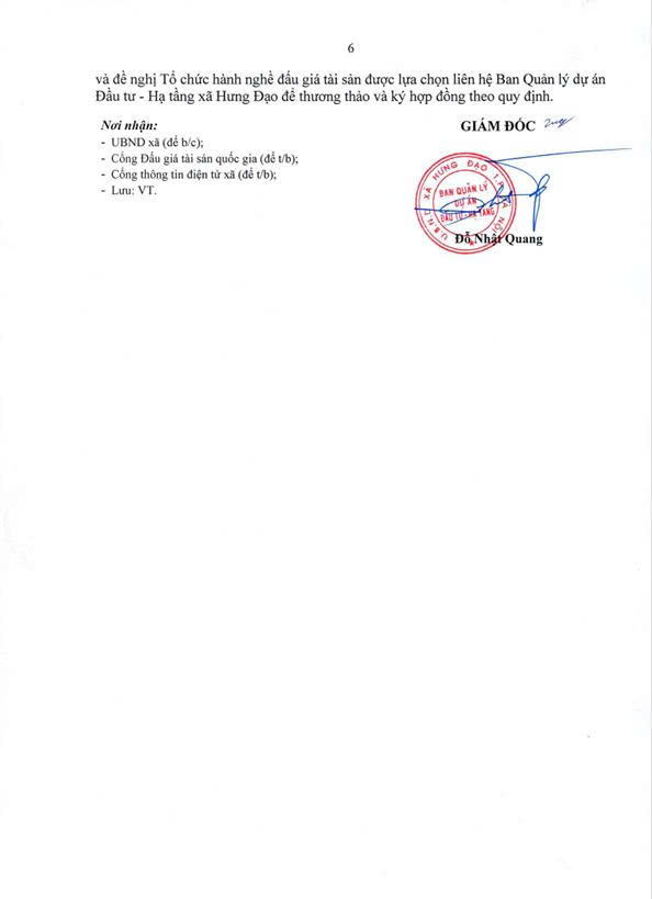 THÔNG BÁO
KẾT QUẢ LỰA CHỌN TỔ CHỨC HÀNH NGHỀ ĐẤU GIÁ TÀI SẢN- Ảnh 6.