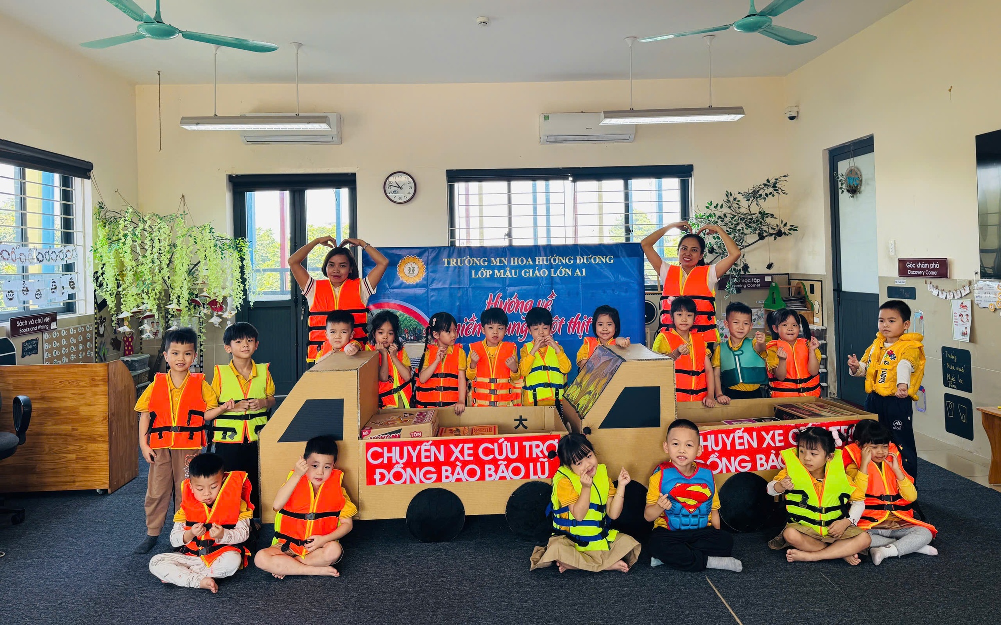 Gương điển hình trong học tập và làm theo tư tưởng đạo đức, phong cách Hồ Chí Minh tại trường Mầm non Hoa Hướng Dương.