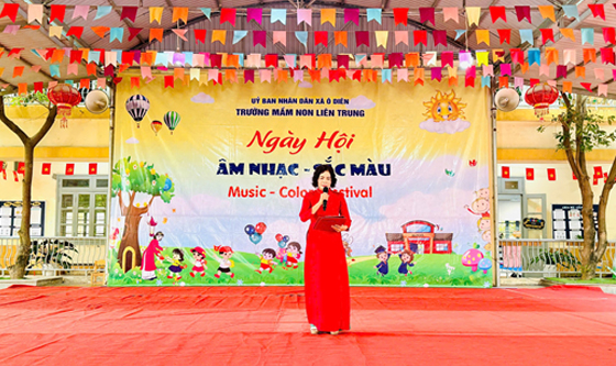 Ngày hội Âm nhạc - Sắc màu tại Trường Mầm non Liên Trung- Ảnh 2.