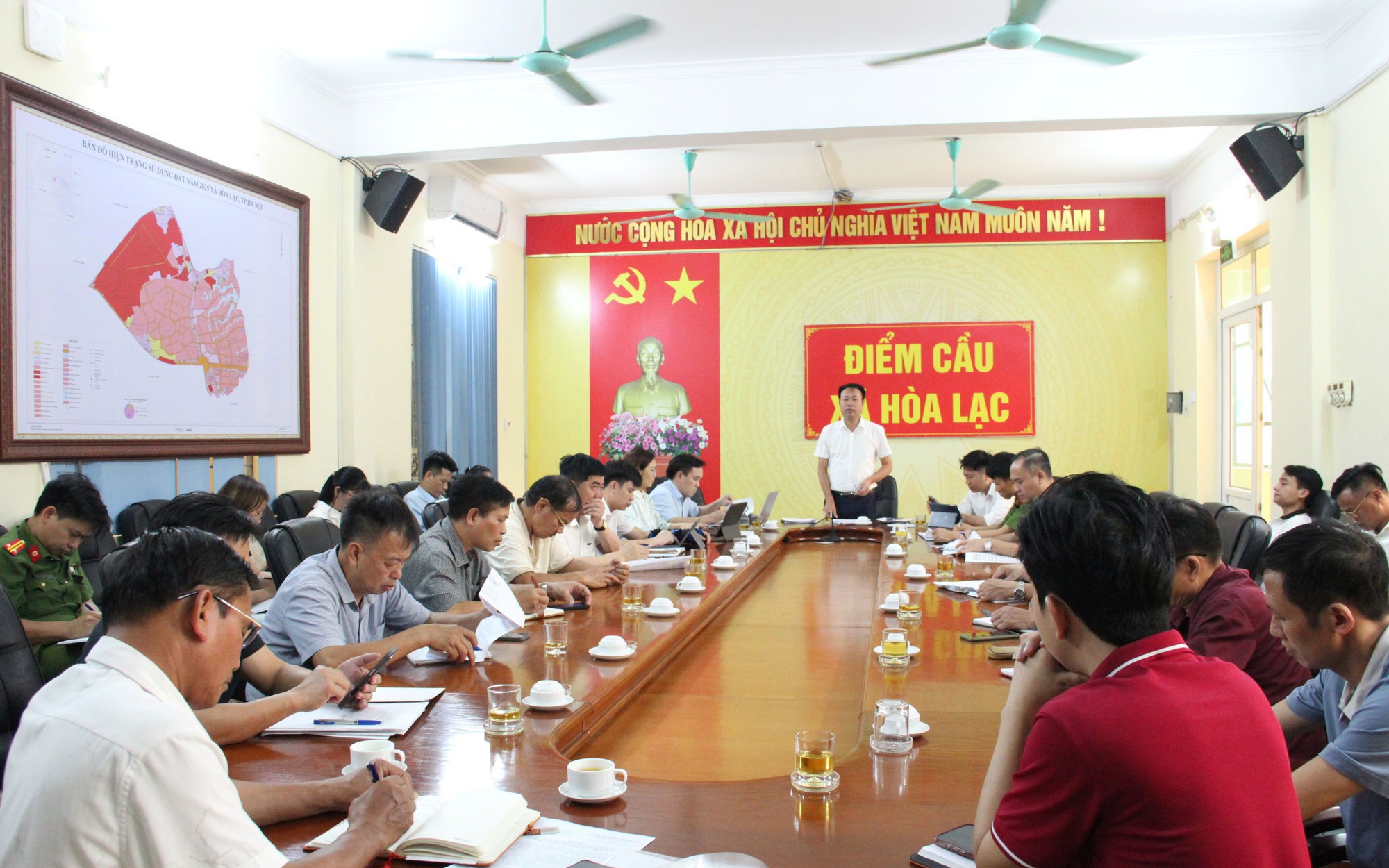 Hòa Lạc triển khai 2 tổ công tác liên ngành thực hiện bồi thường, hỗ trợ GPMB Khu Công nghệ cao Hòa Lạc
