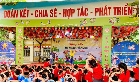 Ngày hội Âm nhạc - Sắc màu tại Trường Mầm non Liên Trung- Ảnh 3.