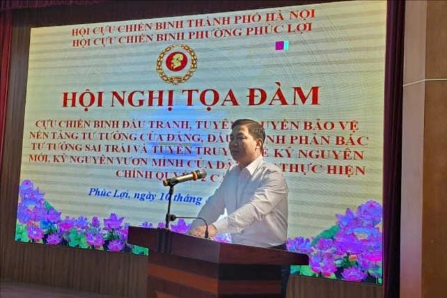 Phường Phúc Lợi: Phát huy vai trò cựu chiến binh trong bảo vệ nền tảng tư tưởng của Đảng- Ảnh 2.