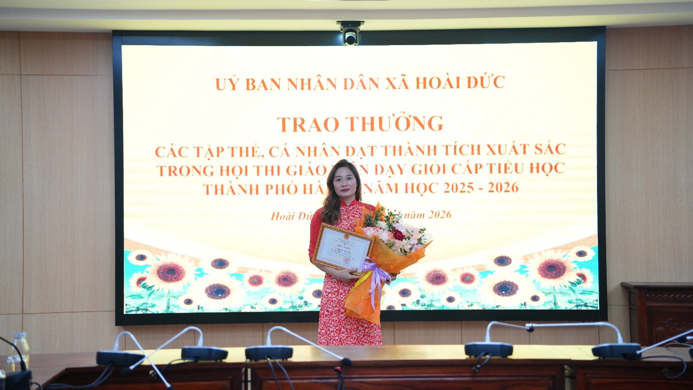 Hoài Đức tôn vinh các tập thể, cá nhân đạt thành tích xuất sắc tại Hội thi giáo viên dạy giỏi Tiểu học cấp thành phố- Ảnh 6.
