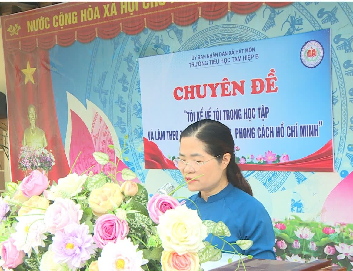 Chào cờ đầu tuần, kể chuyện "Tôi kể về tôi trong học tập và làm theo tư tưởng, đạo đức, phong cách Hồ Chí Minh"- Ảnh 4.