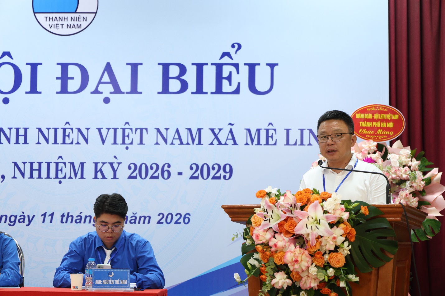 Đại hội Hội Liên hiệp thanh niên Việt Nam xã Mê Linh lần thứ Nhất, nhiệm kỳ 2026 - 2029 thành công tốt đẹp- Ảnh 3.