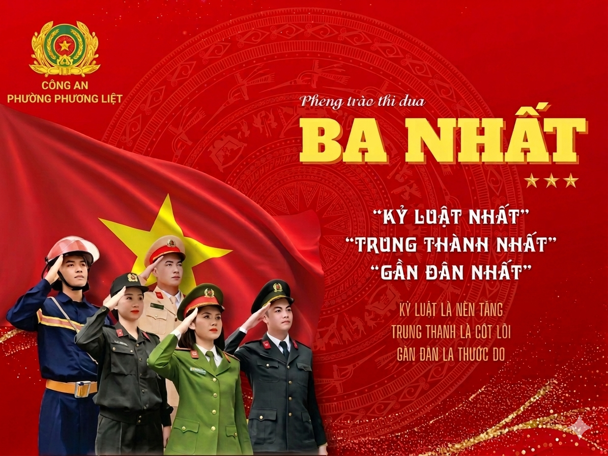 PHƯỜNG PHƯƠNG LIỆT: TRIỂN KHAI PHONG TRÀO THI ĐUA “BA NHẤT” VÌ NHÂN DÂN PHỤC VỤ- Ảnh 1.