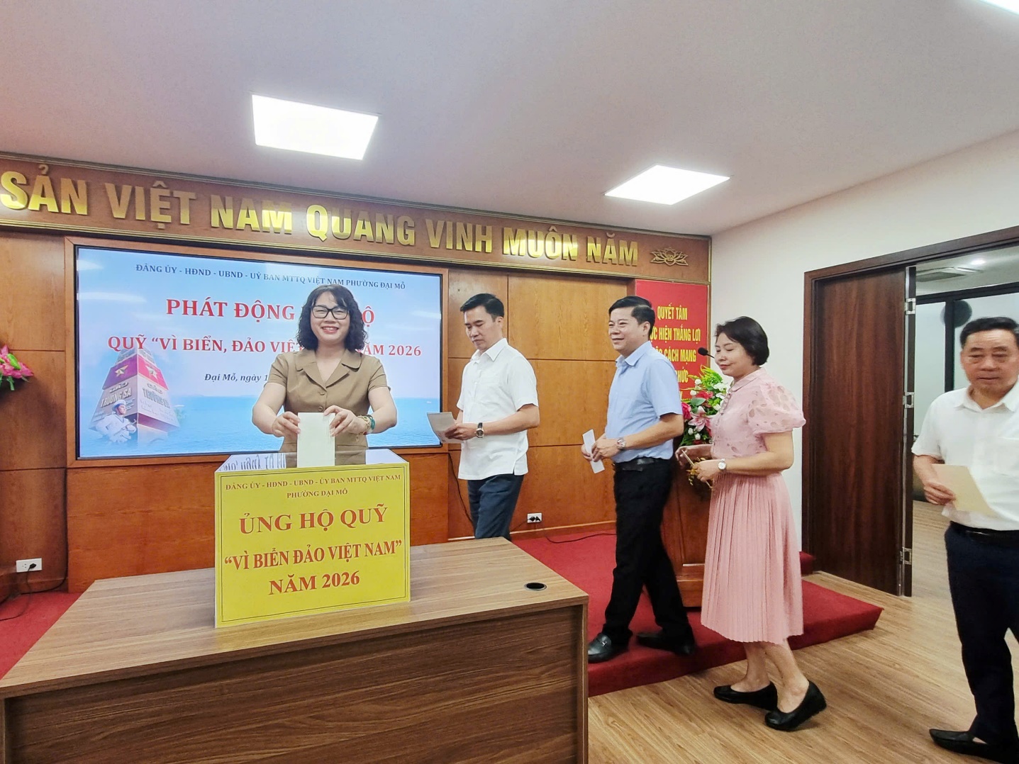 Phường Đại Mỗ phát động ủng hộ quỹ “Vì Biển, đảo Việt Nam” năm 2026- Ảnh 3.