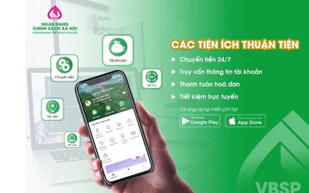 THÔNG BÁO: ĐẨY MẠNH THANH TOÁN KHÔNG DÙNG TIỀN MẶT VÀ SỬ DỤNG ỨNG DỤNG VBSP SMARTBANKING