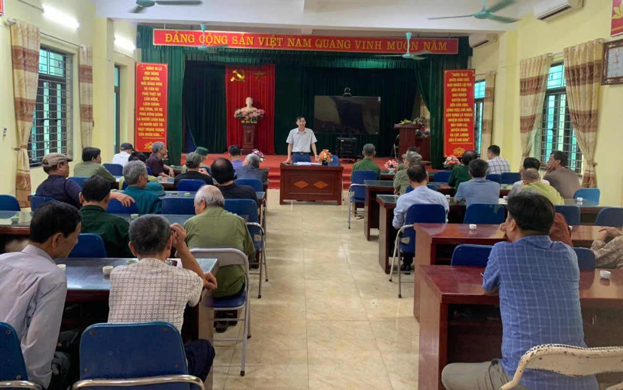 HỘI CỰU CHIẾN BINH XÃ PHƯỢNG DỰC TĂNG CƯỜNG TUYÊN TRUYỀN, TẠO ĐỒNG THUẬN THỰC HIỆN CHỦ TRƯƠNG SÁP NHẬP ĐIỂM TRƯỜNG MẦM NON