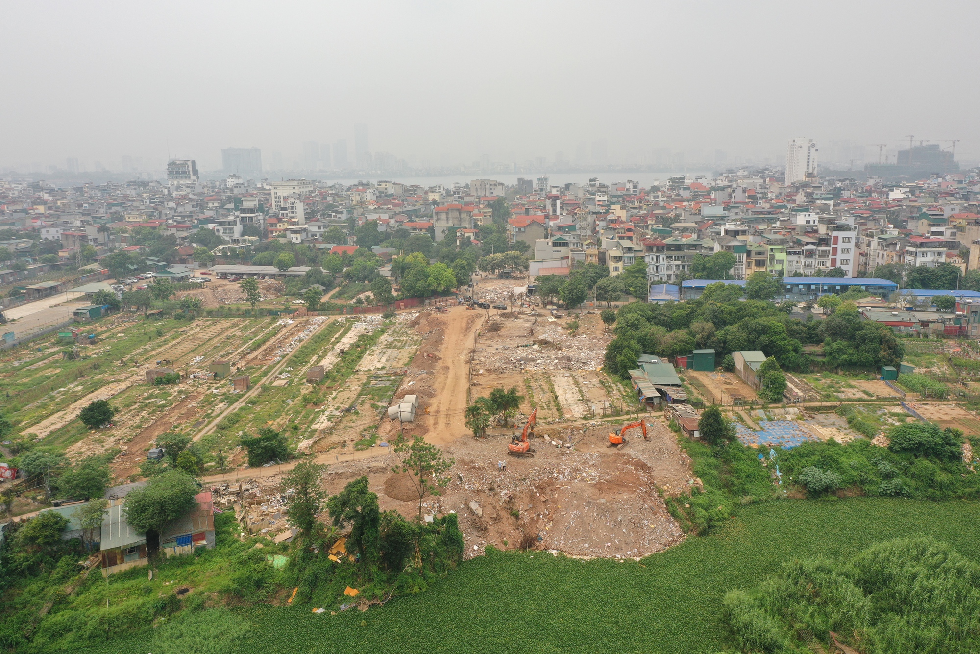 Chủ tịch Hà Nội Vũ Đại Thắng kiểm tra tiến độ hai dự án đầu tư xây dựng cầu Tứ Liên và cầu Trần Hưng Đạo- Ảnh 9.