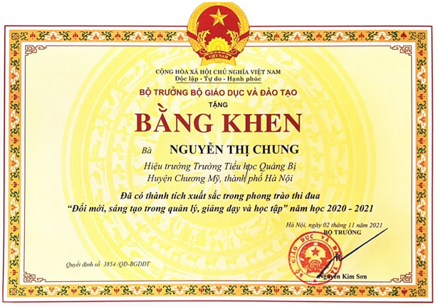 Người gieo hạt yêu thương dưới mái trường Tiểu học Quảng Bị- Ảnh 1.