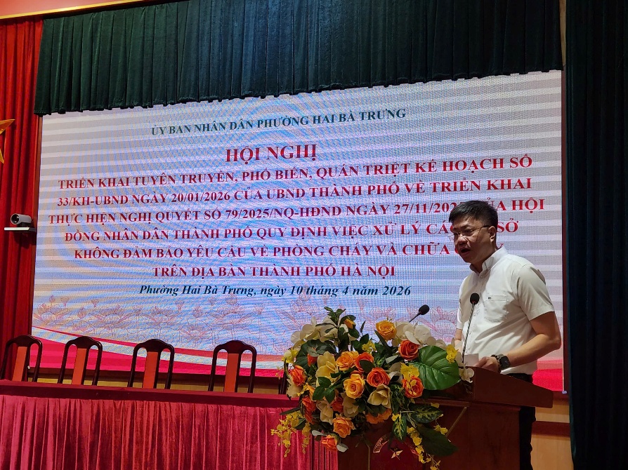 Quyết liệt xử lý cơ sở không đảm bảo PCCC: Phường Hai Bà Trưng “siết chặt” kỷ cương theo Kế hoạch số 33/KH-UBND ngày 20/01/2026 của UBND Thành phố Hà Nội- Ảnh 1.