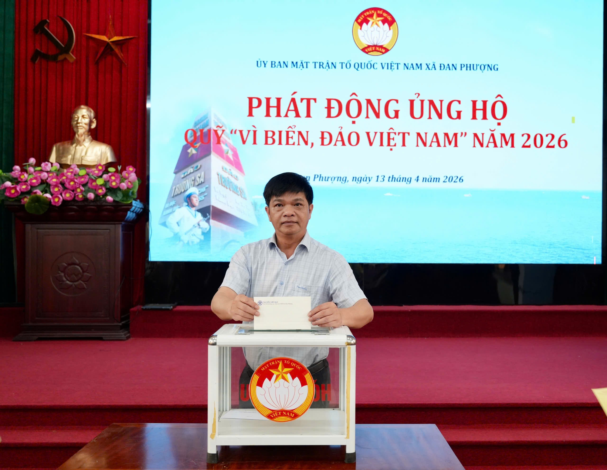Xã Đan Phượng phát động ủng hộ Quỹ “ Vì Biển, Đảo Việt Nam” năm 2026.- Ảnh 4.