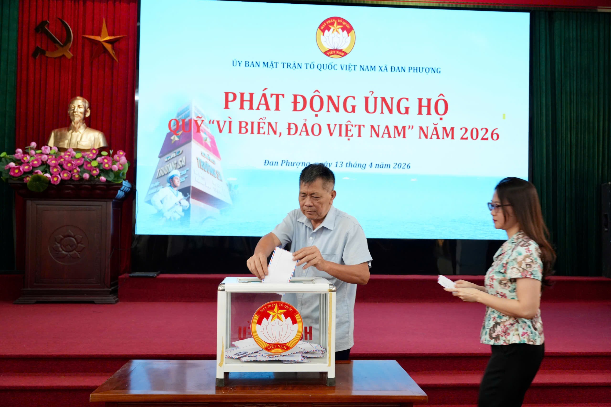 Xã Đan Phượng phát động ủng hộ Quỹ “ Vì Biển, Đảo Việt Nam” năm 2026.- Ảnh 5.