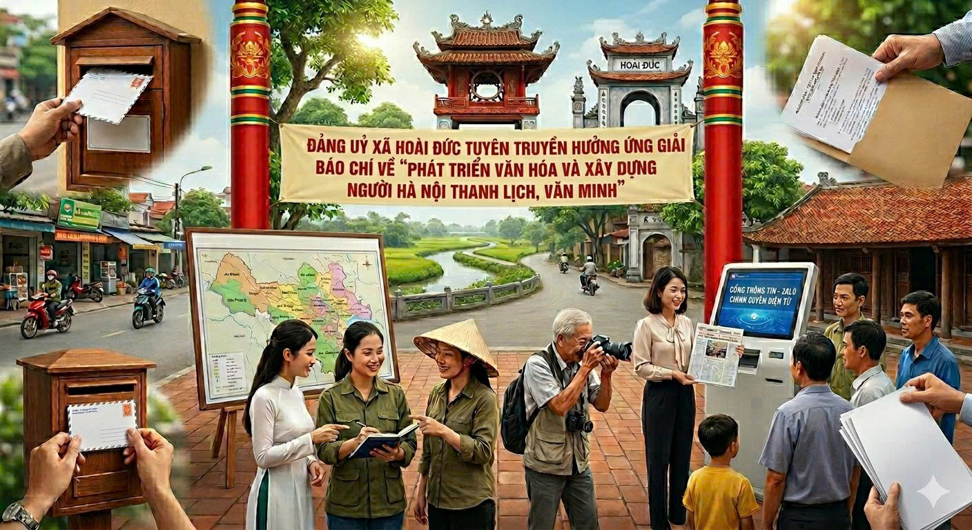 Đảng uỷ xã Hoài Đức tuyên truyền, vận động hưởng ứng Giải Báo chí về “phát triển văn hóa và xây dựng người Hà Nội thanh lịch, văn minh lần thứ IX - năm 2026” do Thành ủy tổ chức”.- Ảnh 1.