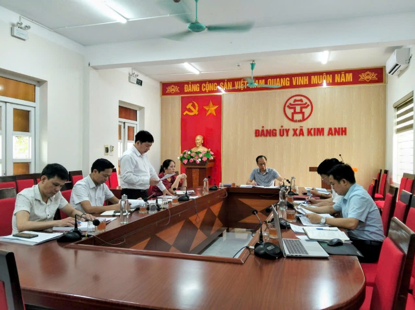 THƯỜNG TRỰC HĐND XÃ KIM ANH TỔ CHỨC HỘI NGHỊ GIAO BAN THÁNG 4/2026- Ảnh 2.