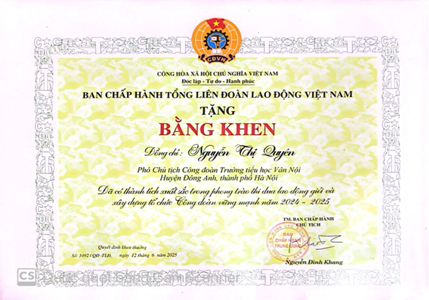 CÔ GIÁO NGUYỄN THỊ QUYÊN – TẤM GƯƠNG NGƯỜI TỐT, VIỆC TỐT TRONG NGÀNH GIÁO DỤC- Ảnh 3.