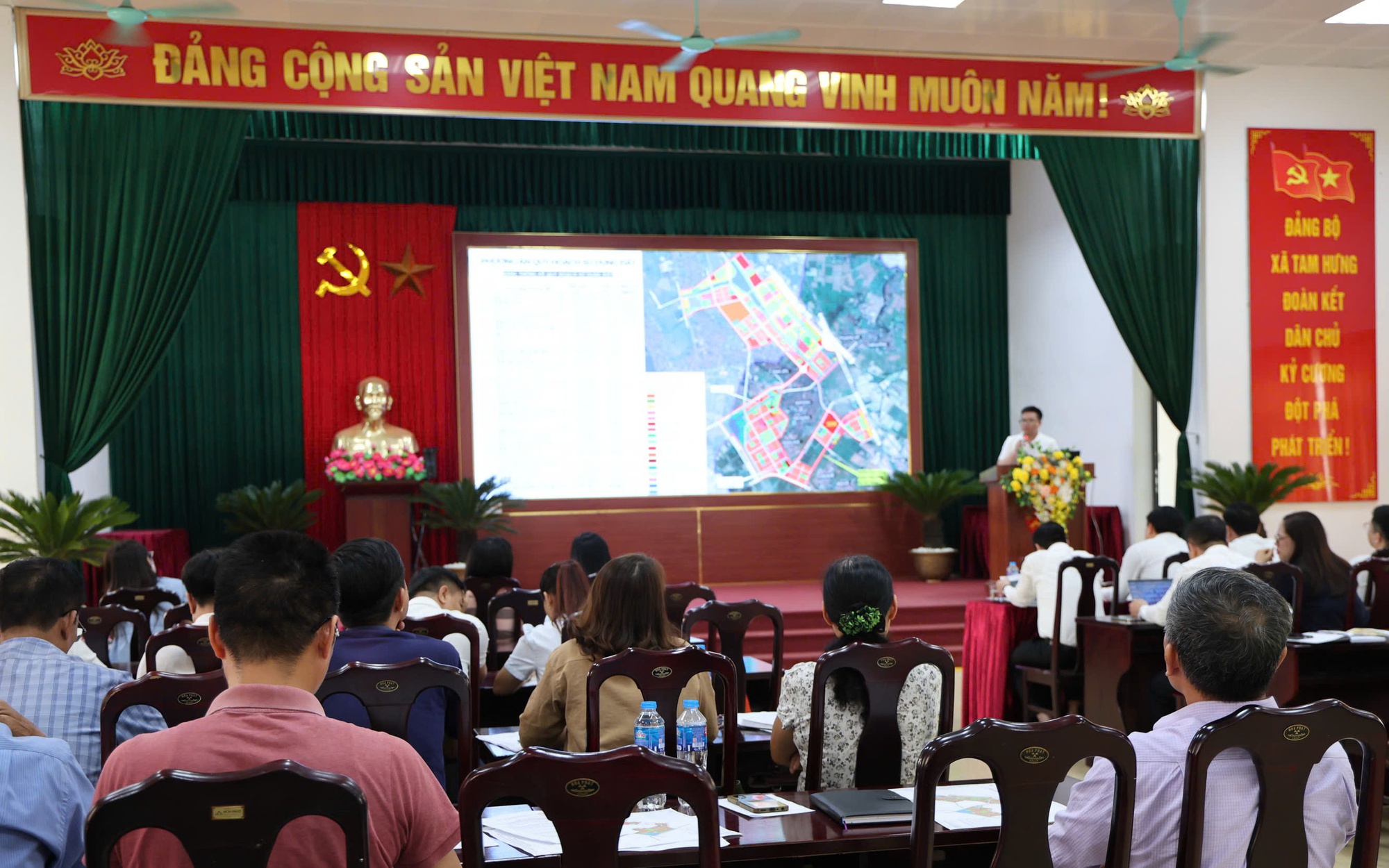 Tam Hưng có 329,6 ha thuộc Quy hoạch chi tiết 1/500 Khu đô thị đa mục tiêu