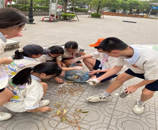 HÀNH TRÌNH 1 KM XANH – BÀI HỌC SỐNG ĐỘNG
VỀ TRÁCH NHIỆM VỚI MÔI  TRƯỜNG  TẠI TRƯỜNG THCS NGUYỄN DU- Ảnh 4.