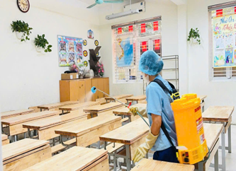 Trường Tiểu học Hoàng Liệt tổng vệ sinh hàng tuần, chủ động tăng cường các biện pháp phòng, chống bệnh Tay chân miệng- Ảnh 3.