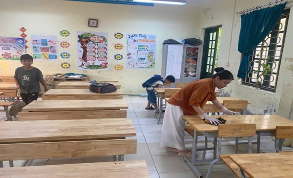 Các trường học trên địa bàn xã Phú Xuyên chủ động phòng, chống dịch bệnh tay chân miệng, xây dựng môi trường học đường an toàn- Ảnh 4.